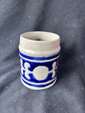 Williamsburg Pottery Salt Glaze Mug/Tankard Leaf Design