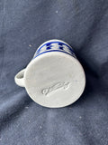 Williamsburg Pottery Salt Glaze Mug/Tankard Leaf Design