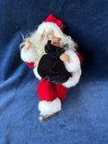 Pair Of Santa Claus Shelf Sitters