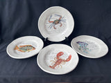 Set Of 4 World Market Ceramic Sea Life Plates