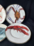 Lot Of 6 Melamine Sea Life Plates