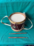 Primitive Folk Art Drum with Drumsticks – Hand-Painted Star Design
