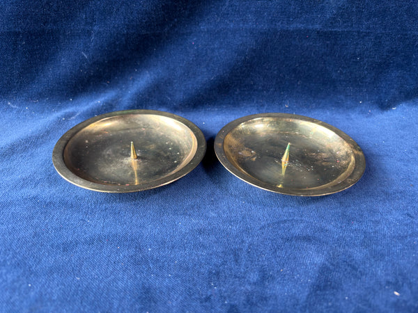 Pair Of Brass Candle Holders