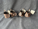 Set Of 4 Colonial Williamsburg Watering Can Napkin Rings