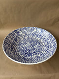 La Primula Spongeware Pasta Salad Bowl Italy Blue White *Read Description*