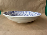 La Primula Spongeware Pasta Salad Bowl Italy Blue White *Read Description*