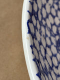 La Primula Spongeware Pasta Salad Bowl Italy Blue White *Read Description*