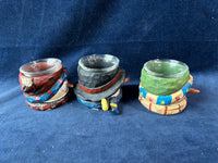 Set Of 3 Snowman Candle Holders *Read Description*
