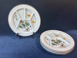 Set Of 4 Villeroy & Boch Luxembourg Botanica Fondue Plates