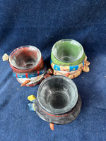 Set Of 3 Snowman Candle Holders *Read Description*