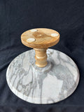 Marble And Wood Cake Stand *Read Description*