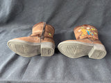 Disney Toy Story Woody Bullseye Cowboy Boots Side Zip Brown Toddler Boys Size 6