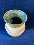 Speckled Green Pottery Vase