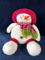 Pair Of Snowman Stuffed Dolls