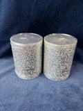 Pair Of Unscented Silver Toned Unused Candles