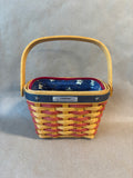 Longaberger 2001 Inaugural Basket W/Liner And Protector (G)