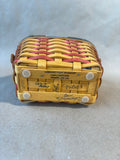 Longaberger 2001 Inaugural Basket W/Liner And Protector (G)