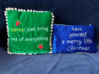 Lot Of Small Christmas Throw Pillows