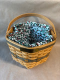 Longaberger Christmas Collection 1997 Red Snowflake Basket Liner Protector (I)