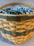 Longaberger Christmas Collection 1997 Red Snowflake Basket Liner Protector (I)