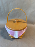 Longaberger 1999 Horizon of Hope Basket Set w Lid, Liner, Protector & Tie-On (J)