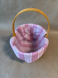 Longaberger 1999 Horizon of Hope Basket Set w Lid, Liner, Protector & Tie-On (J)