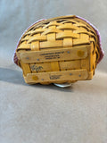 Longaberger 1999 Horizon of Hope Basket Set w Lid, Liner, Protector & Tie-On (J)