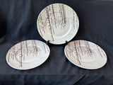 Set Of 3 Pier 1 Snow Forest Dinner Plates