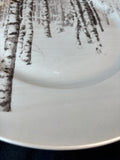 Set Of 3 Pier 1 Snow Forest Dinner Plates