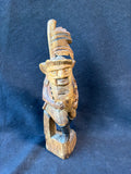 Hand-Carved Russian Wooden Folk Art Nutcracker Figurine *Read Description*