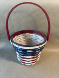 Longaberger 2012 Americana Summer Bouquet Basket And Protector(M)