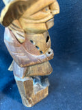 Hand-Carved Russian Wooden Folk Art Nutcracker Figurine *Read Description*