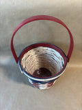 Longaberger 2012 Americana Summer Bouquet Basket And Protector(M)