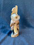 Hand-Carved Russian Wooden Folk Art Nutcracker Figurine *Read Description*