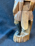 Hand-Carved Russian Wooden Folk Art Nutcracker Figurine *Read Description*
