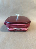 Longaberger Key To My Heart Sweetheart Basket 2011 Key Lock Red Valentine W/Knob (N)