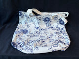 Chicos Floral Blue And White Tote, Tag Still Attached