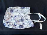 Chicos Floral Blue And White Tote, Tag Still Attached