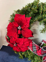 Poinsettia Christmas Wreath