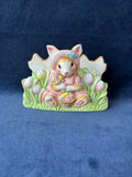 Heartfelt Kitchen Creations Ceramic Bunny Napkin Holder