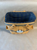 2000 Longaberger Collectors Club Basket With Liner And Protector (S)