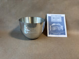 Williamsburg Christiana Campbell’s Tavern Salisbury Jefferson Pewter Cup - Engraved - With Box