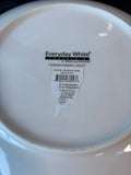 Pair Of Fitz and Floyd Everyday White Coastal Salad Plates Blue Coral Starfish