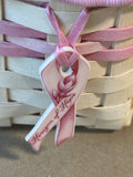 Longaberger 2002 Horizen of Hope White Washed Basket Liner & Protector (T)