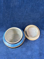 Signed Cat Trinket Dish Pottery