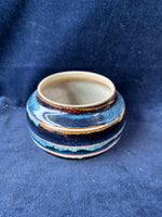 Signed Cat Trinket Dish Pottery