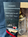 Casanero 6 Piece Margarita Kit & Bamboo Salting Tray, Appears Unopened