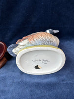 Canada Goose By Andrea With Wooden Stand