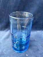 Set Of 6 Anchor Hocking Tartan Blueberry Iced Tea Glasses