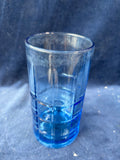 Set Of 6 Anchor Hocking Tartan Blueberry Iced Tea Glasses